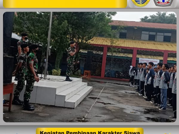 Kegiatan Pembinaan Karakter Siswa Oleh Guru dan Anggota TNI Batalyon Kavaleri 4 Kijang Cakti